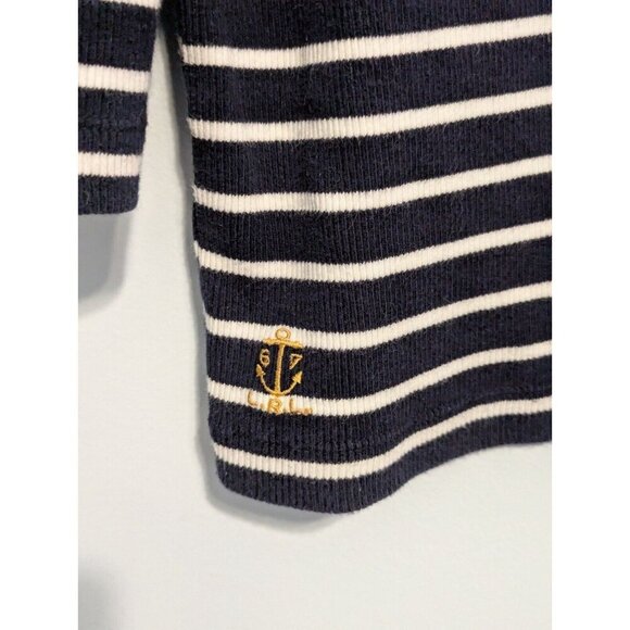 Ralph Lauren Women 3/4 Sleeve Boat Neck Size XL Cotton Casual Shirt Snap buttons - Picture 4 of 5